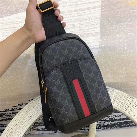 used mens travel gucci|Gucci men s chest bags.